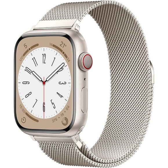 Accessories - Women Stainless Steel Milanese Loop Apple Watch Magnetic Clasp Replacement Band